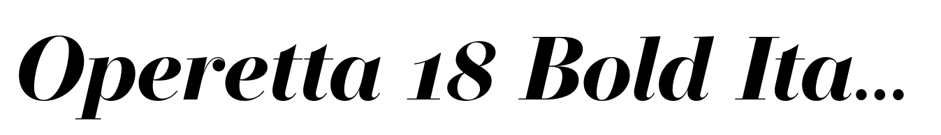 Operetta 18 Bold Italic